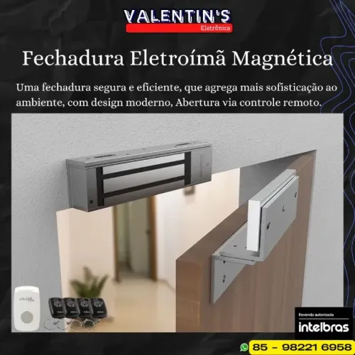 Fechadura Eletromagnética Eletroímã Abertura Controle Remoto