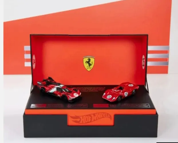 Hot Wheels RLC Ferrari Heritage Set 312 P 499P Modificata Lacrado Novo na Caixa