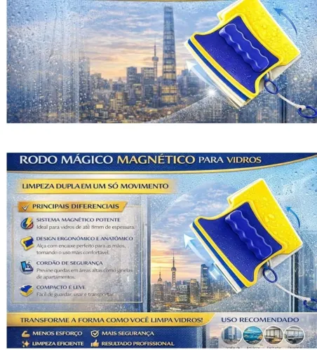 4 Caixas Rodo Mágico Magnético 