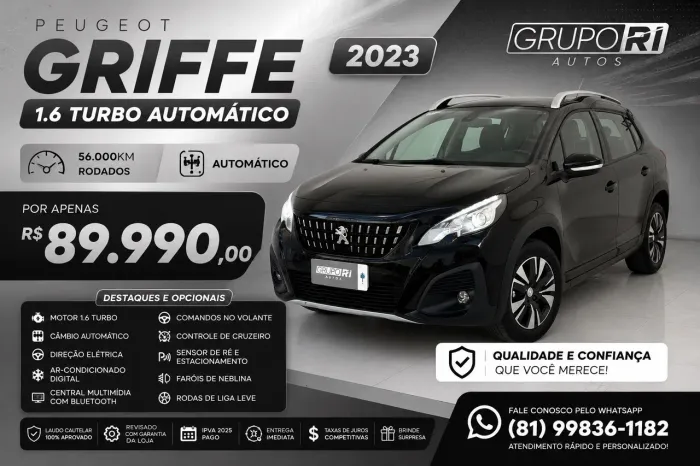 Peugeot 2008 Grife 1.6 Turbo Flex 16V 5P AUT 2023
