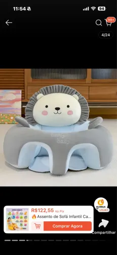 Sofá de apoio infantil
