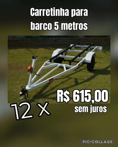 Carretinha para barco 
