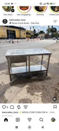Bancadas inox