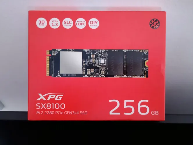 SSD m2 Nvme 256gb XPG Gamer super rápido!