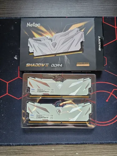 Kit Memória RAM Netac Shadow II DDR4 16GB (2x8GB) 3200MHz White - Novo
