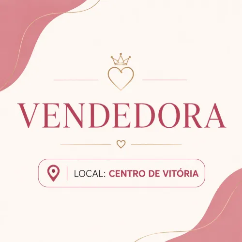 vaga para vendedora
