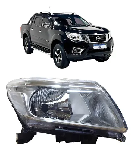 Farol Direito Nissan Frontier 2017 18 19 20 21 2022 Cromado Direito/passageiro