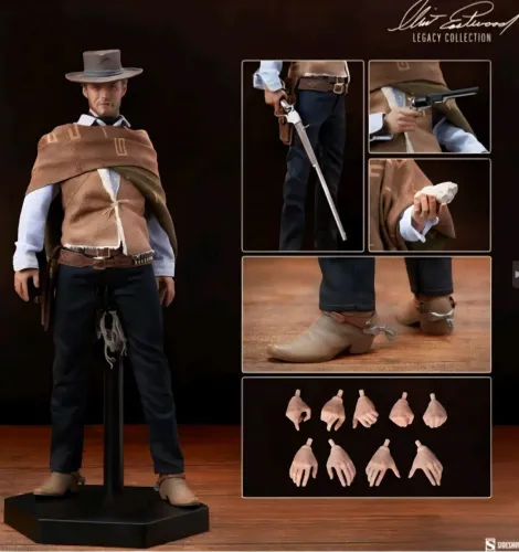 Clint Eastwood 1/6 Sideshow Legacy Collection The Good The Bad and The Ugly Raro