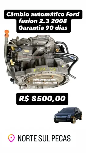 Caixa de câmbio automático Ford fusion 2.3 automático 2008
