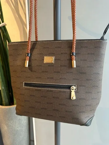 bolsa de couro corello, marrom, novíssima