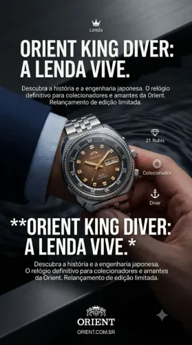 Orient King Diver Automático 21 Rubis.