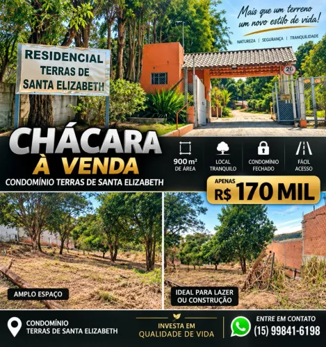 chácara condomínio terras de St Elizabeth