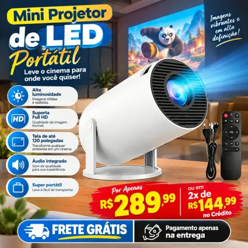 Mini Projetor Entregamos 