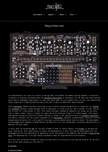 Sintetizador/Make Noise ReSynthesizer