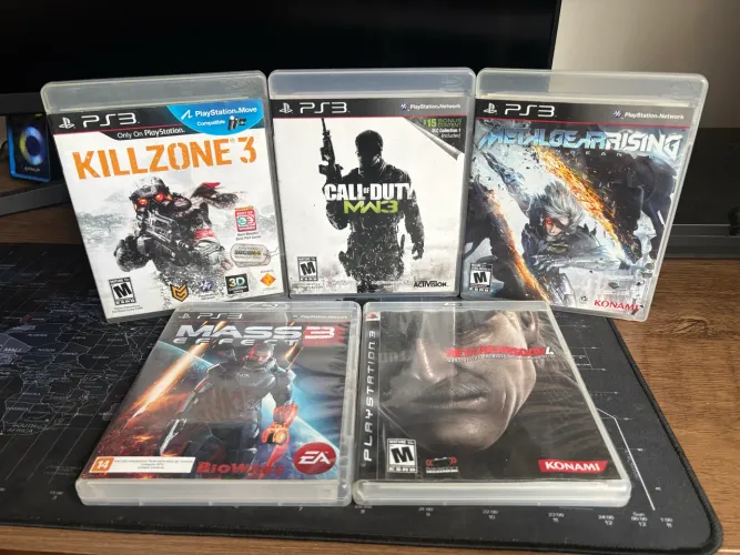 Lote 5 jogos ps3 completos
