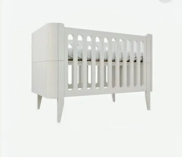 BERÇO BO GRADE PALITADA - Branco 3 em 1