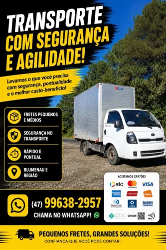 Frete/ Mudanças Blumenau e Região 