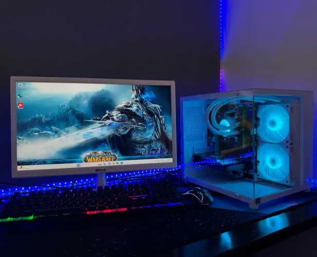 PC GAMER BRANCO + RYZEN 5 5500 - PRONTO PARA JOGAR | R$ 2.850 PIX