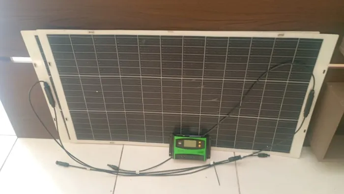 Placa solar para caminhão