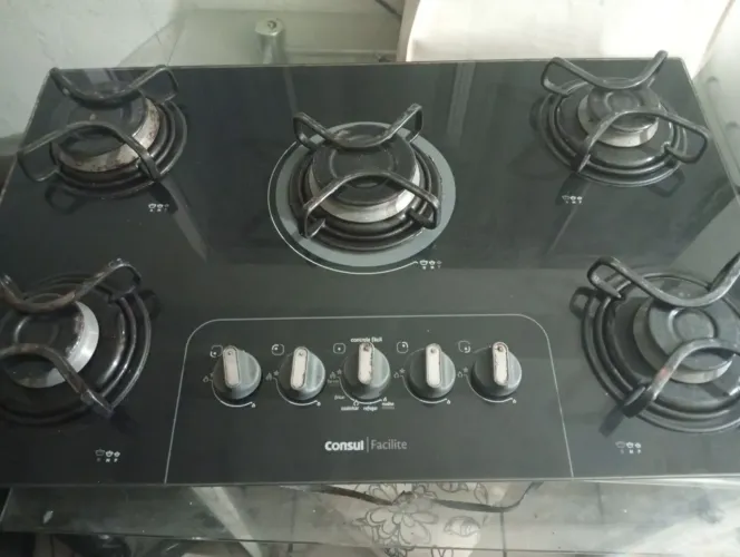 Fogão Cooktop cinco bocas