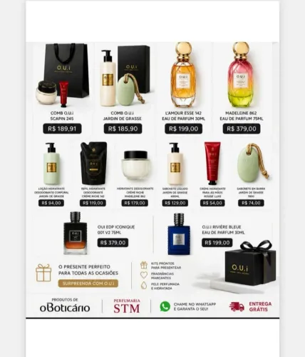 PRODUTOS IMPORTADOS BOTICÁRIO-O.U.I