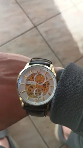 Relógio bulova skeleton Classic Airton
