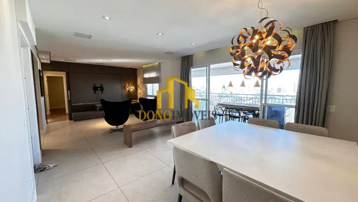 Locação apto 155 m² 3 suítes vista livre mobiliado Domo Life Centro- SBC