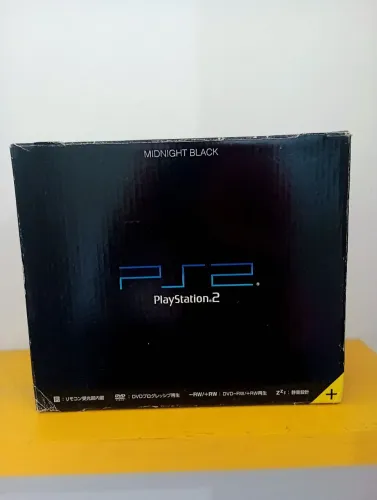 Playstation 2 Edição Especial MiD Nigth Black Na Caixa
