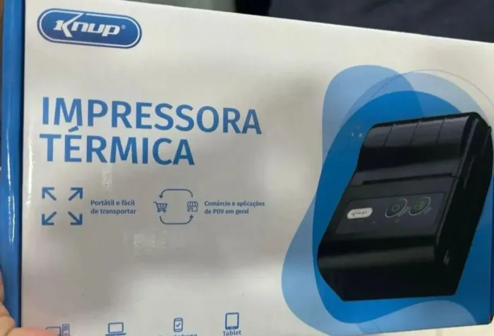 Mini Impressora Térmica Portátil Bluetooth Knup KP-1025.