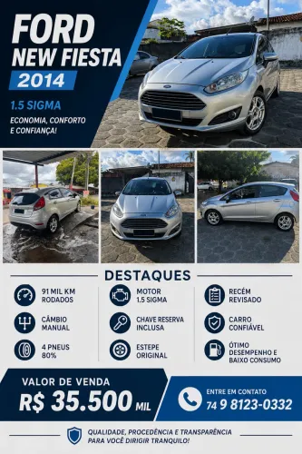 Ford Fiesta 1.5 16V Flex Mec. 5P 2014