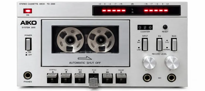 Tape deck aiko td3000 no estado