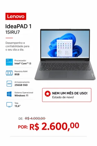 Notebook Lenovo IMPECÁVEL e BARATO!