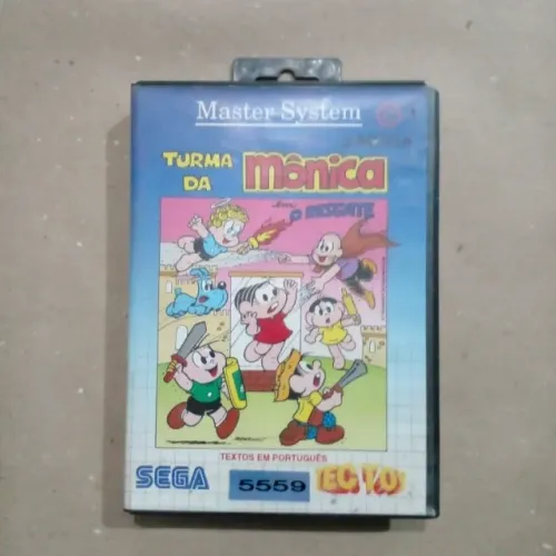 CARTUCHO DE VIDEO GAME TURMA DA MÔNICA EM O RESGATE