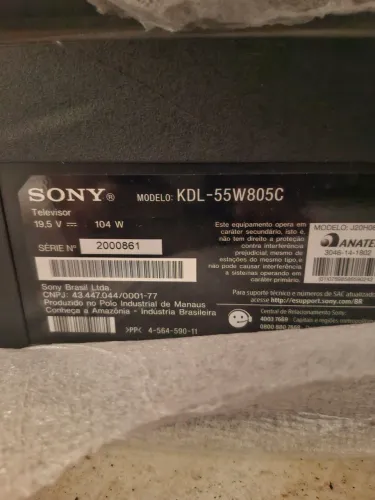 Smart tv sony 55 (tela quebrada)