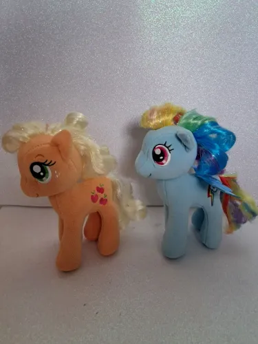 Lote My Little Pony Apple Jack / Rainbow Dash Ty 18cm