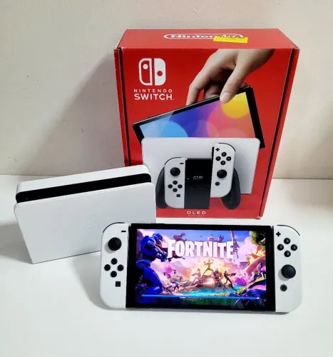 (DESBLOQUEADO) Nintendo Switch OLED Completo!! (Parcelo até 12x)