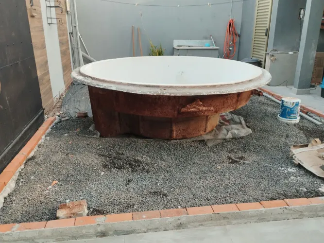 Piscina Redonda  2.40 x 0.90 profundidade SPA 
