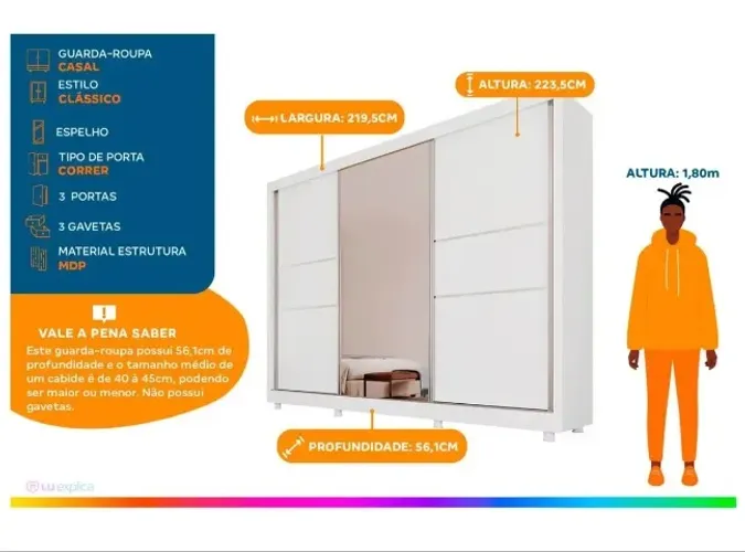 Guarda Roupa Casal