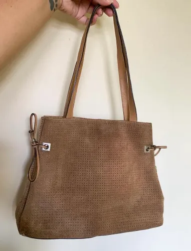 Bolsa caramelo de couro legítimo - Smartbag