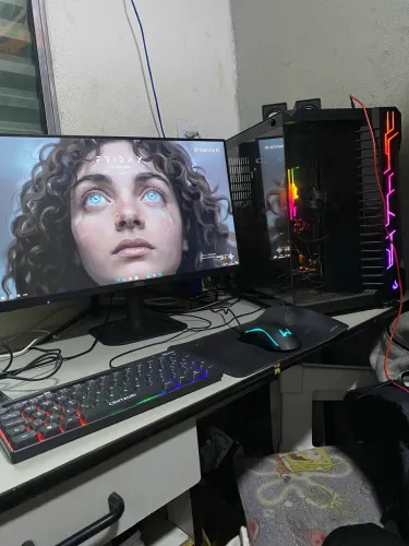 computador gamer + monitor e perifericos