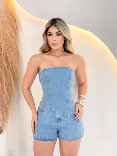 Conjunto jeans feminina (ATACADO)