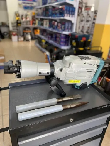 Martelet Demolidor Rompedor 16kg c/ Maleta e Acessórios Sextavado 11700W 50J Wesco - Novo