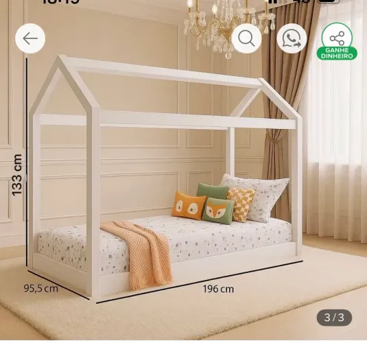 Cama Casinha estilo Montessoriana