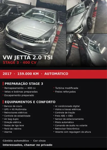 Volkswagen Jetta Highline 2.0 TSI 16V 4P Tiptronic 2017