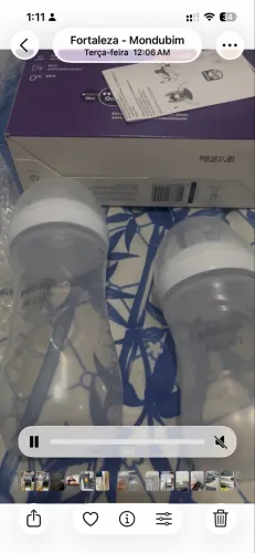 Kit de mamadeira avent 3 peças