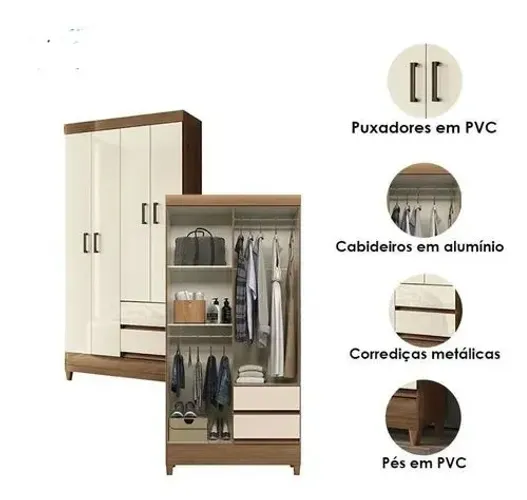 Excelente Oferta de Guarda Roupa 4 portas!!