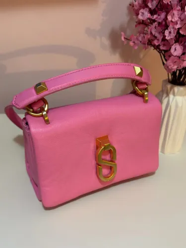 bolsa schutz pequena rosa bebê