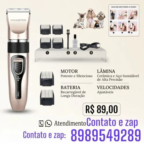 Máquina para tosar cachorro e gato