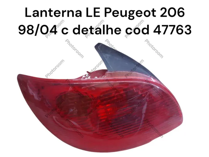 Lanterna LE Peugeot 206 c detalhe