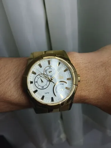 Relógio Dumont Original Dourado 5ATM - Conservado